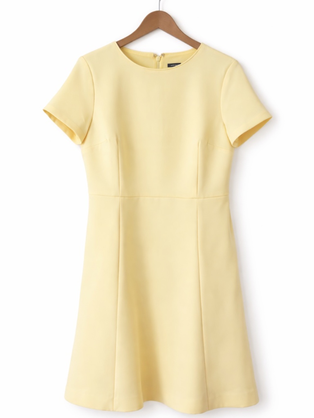 Ann Taylor Yellow A-Line Dress (12 Petite)